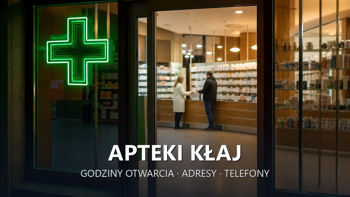 Apteki Kłaj, powiat wielicki - adresy, telefony, godziny otwarcia