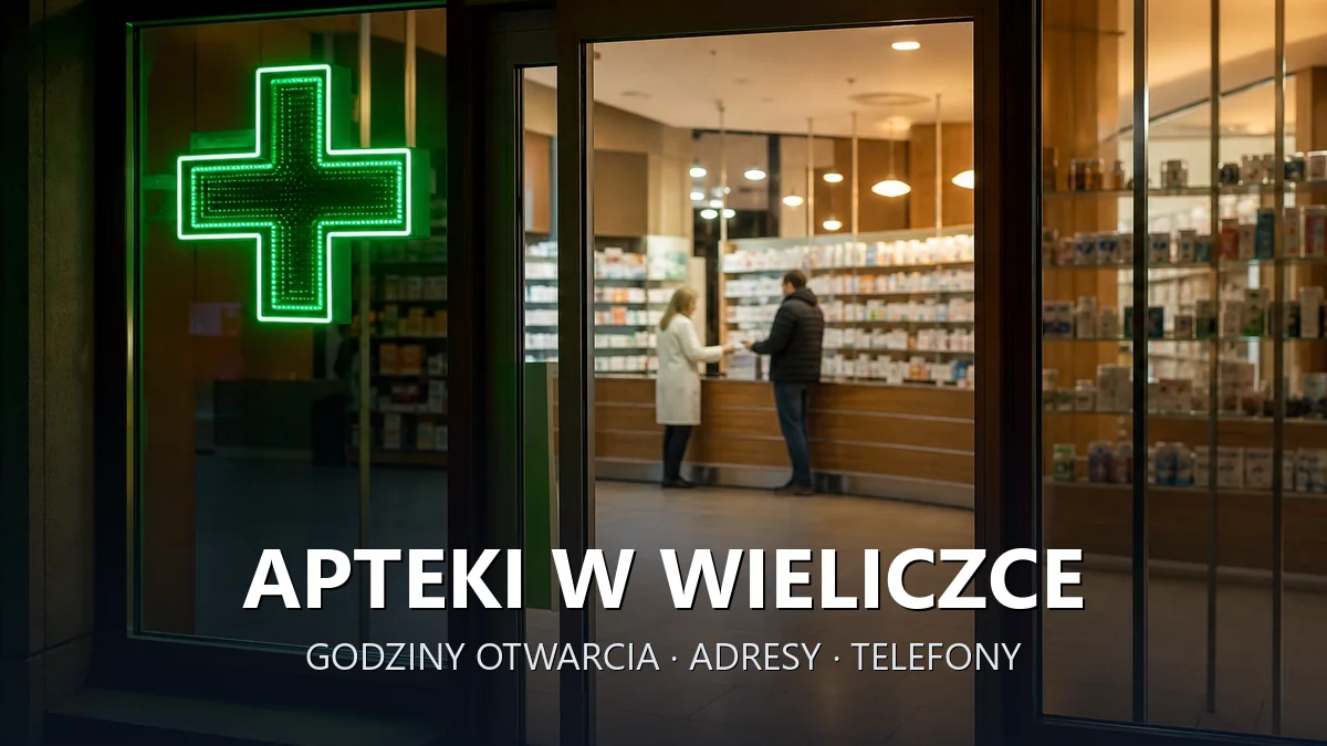 Apteki w Wieliczce - godziny otwarcia i dyżury