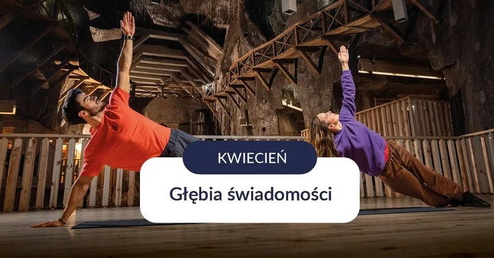 Grafika promocyjna wydarzenia Głębia Świadomości w Wieliczce – 4 godziny relaksu 135 metrów pod ziemią