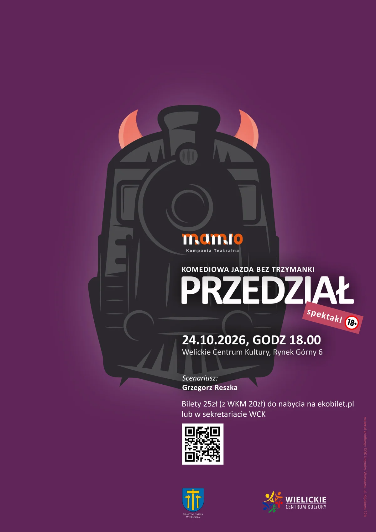 Grafika promocyjna wydarzenia Spektakl komediowy „Przedział”