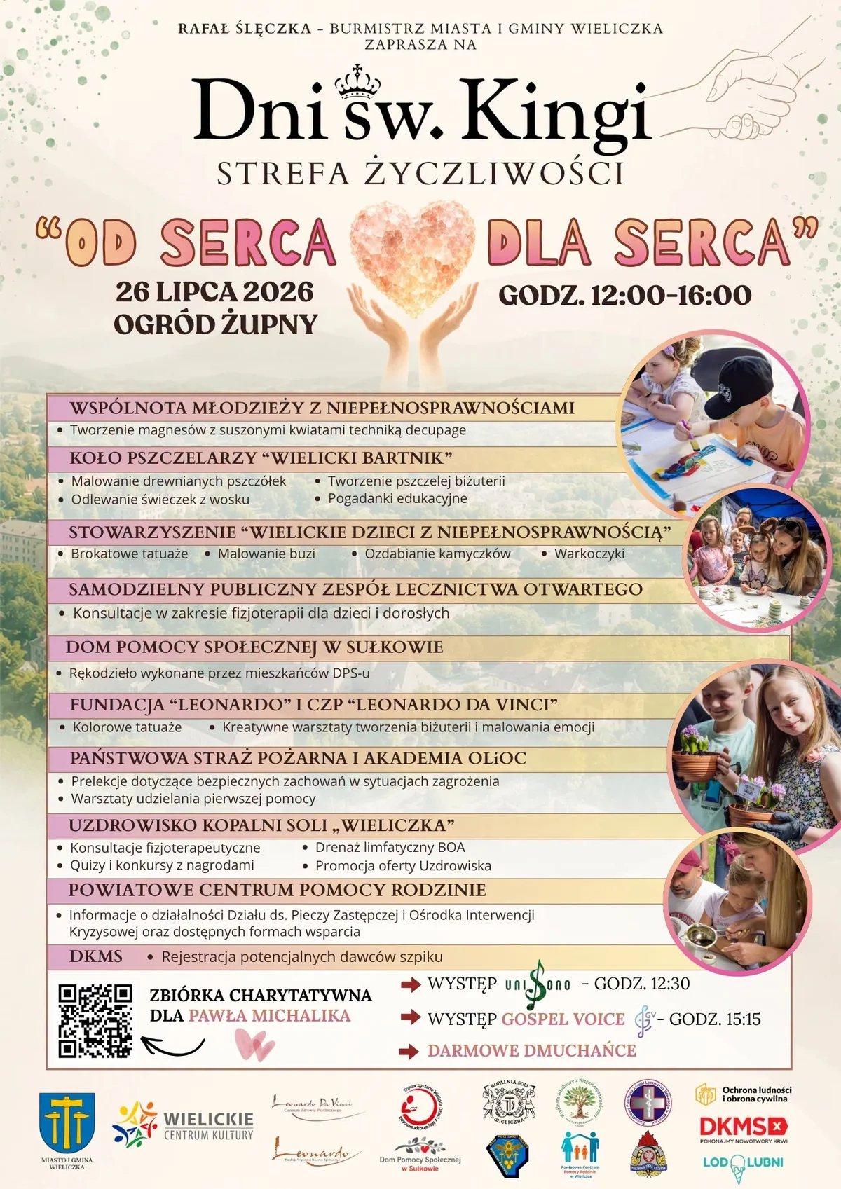 Grafika promocyjna wydarzenia Strefa Życzliwości „Od Serca dla Serca”