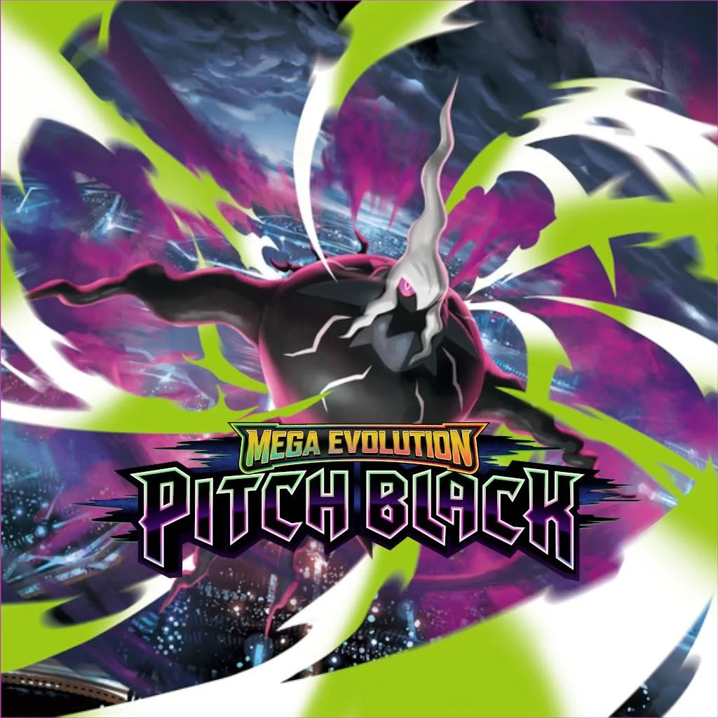 Grafika promocyjna wydarzenia TCG Heaven Pitch Black – pierwszy prerelease Pokémon TCG w Wieliczce