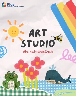 Grafika promocyjna wydarzenia ART STUDIO – warsztaty plastyczne dla dzieci