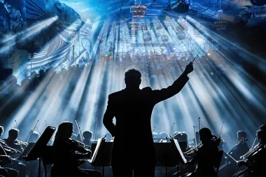 Grafika promocyjna wydarzenia Gala Muzyki Filmowej w Wieliczce