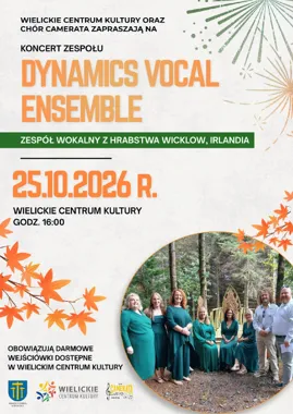 Grafika promocyjna wydarzenia Koncert Chóru Camerata i Dynamics Vocal Ensemble
