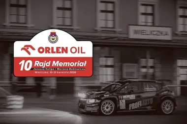 Grafika promocyjna wydarzenia ORLEN OIL 10. Rajd Memoriał Janusza Kuliga i Mariana Bublewicza 2026 — Wieliczka