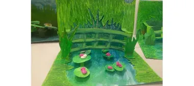 Monet w wersji 3D - papier ożył w bibliotece na Krzyszkowicach