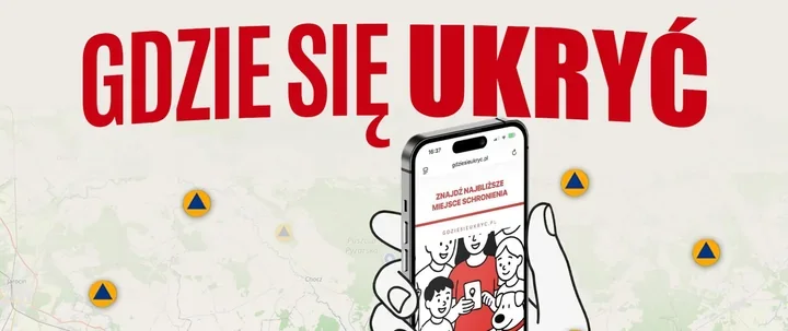 Gdzie się ukryć - aplikacja pomaga znaleźć najbliższe Punkty Schronienia