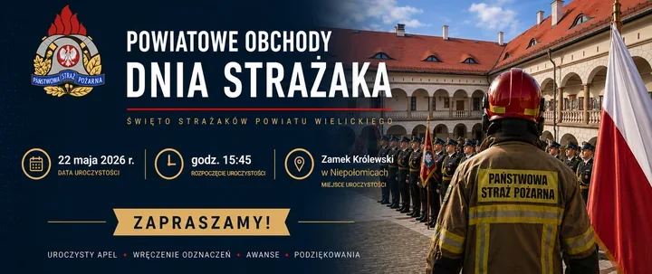 Strażackie święto w Niepołomicach - awanse i pokaz działań dla mieszkańców
