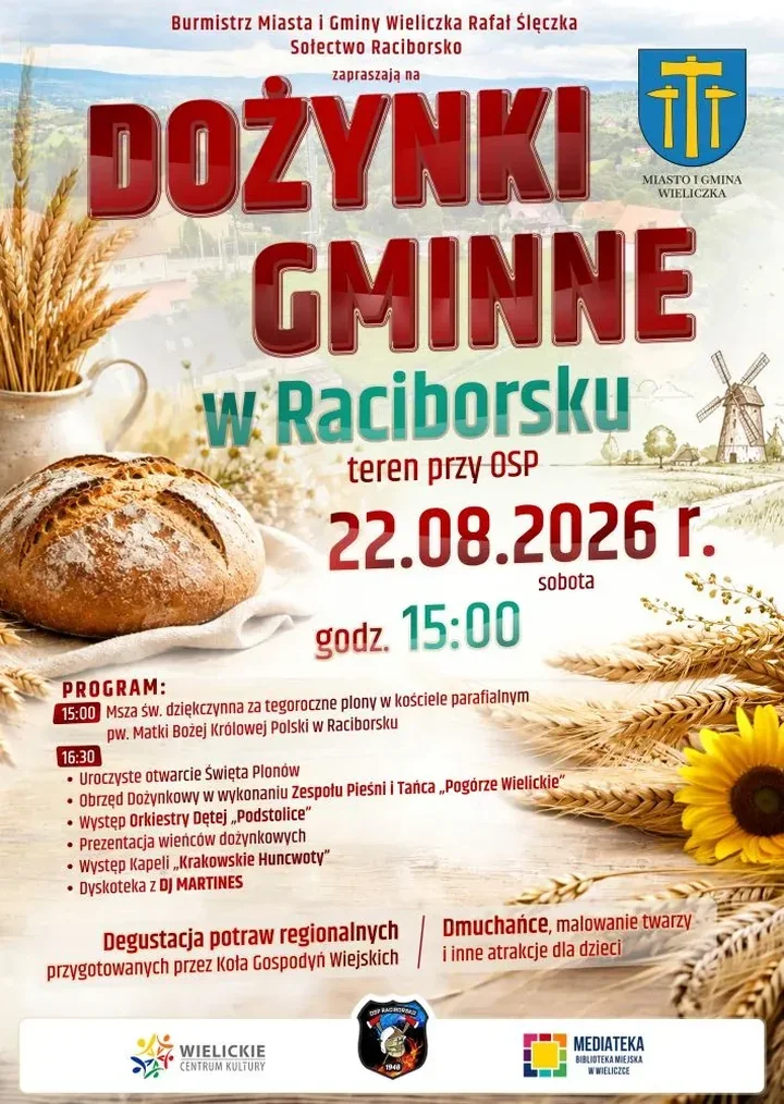 Dożynki gminne w Raciborsku. Obrzęd, wieńce i muzyka do tańca