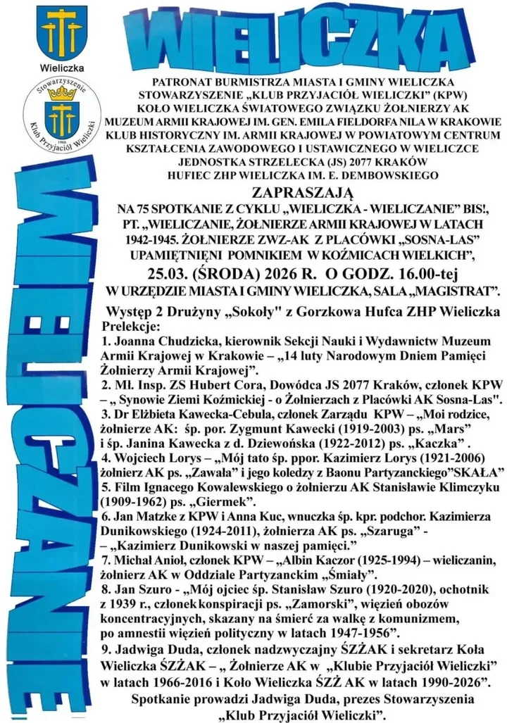 Wieliczka znów spojrzy na losy żołnierzy AK związanych z tą ziemią