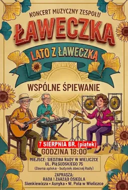 Ławeczka zagra dla mieszkańców. Będzie też wspólne śpiewanie