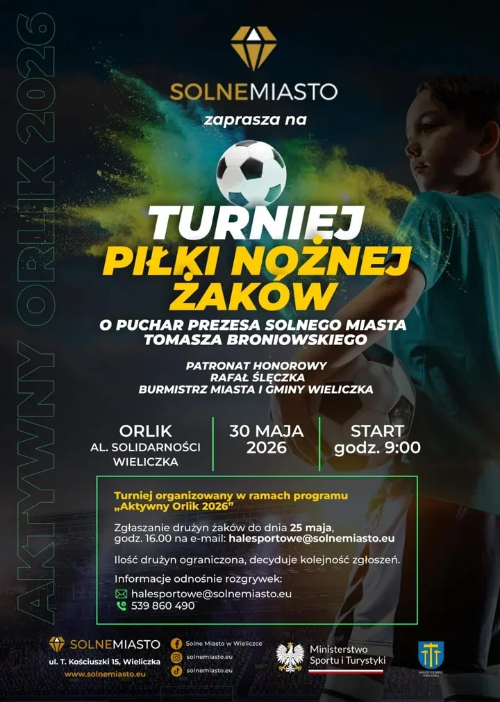 Młodzi piłkarze wyjdą na Orlik. W Wieliczce rusza pierwszy turniej projektu