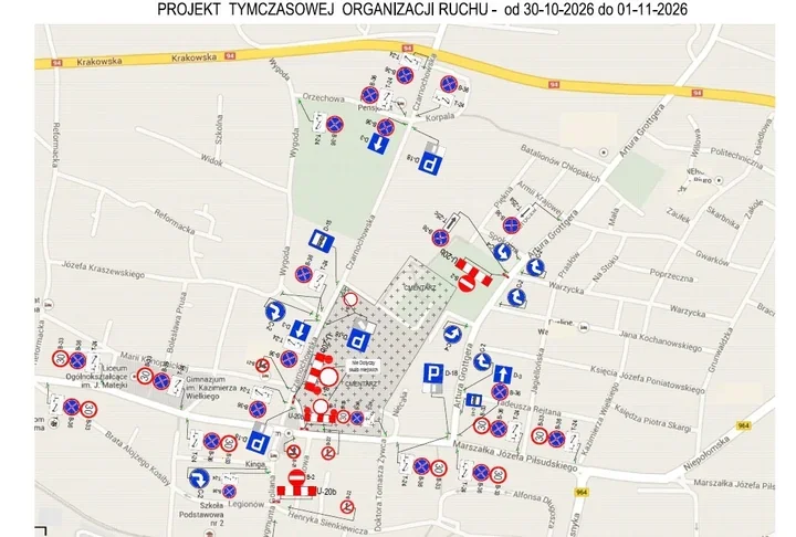 Wieliczka: dwie ulice przy cmentarzu będą jednokierunkowe przed Wszystkimi Świętymi
