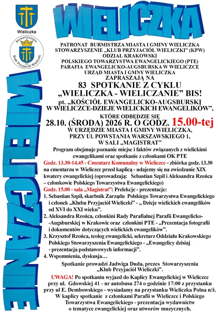 W Wieliczce historia ewangelików zacznie się od XIX kwatery