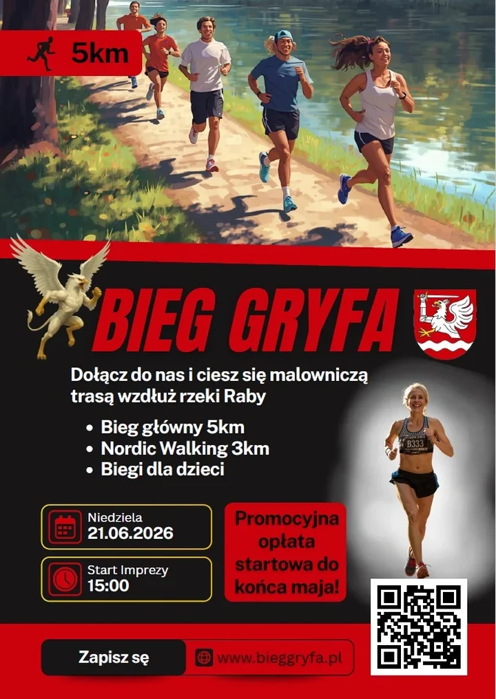 Bieg Gryfa w Gdowie. Najpierw dzieci, potem 5 kilometrów
