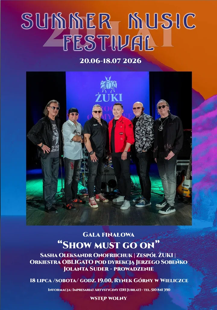 Finał festiwalu w Wieliczce połączy rockową energię z brzmieniem orkiestry