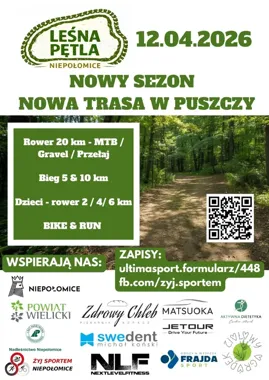 Leśna Pętla po raz pierwszy sprawdzi biegaczy i rowerzystów w puszczy