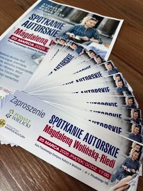 Magdalena Wolińska-Riedi w Wieliczce – bezpłatne wejściówki do odbioru