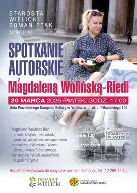 Magdalena Wolińska-Riedi opowie o życiu za Spiżową Bramą i o Rzymie