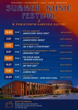Lato w Kampusie Kultury z komedią, jazzem i musicalowymi hitami