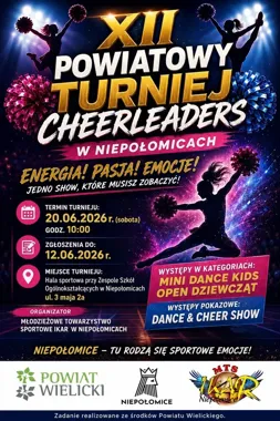 Cheerleading wraca do Niepołomic. Hala szykuje taneczne emocje