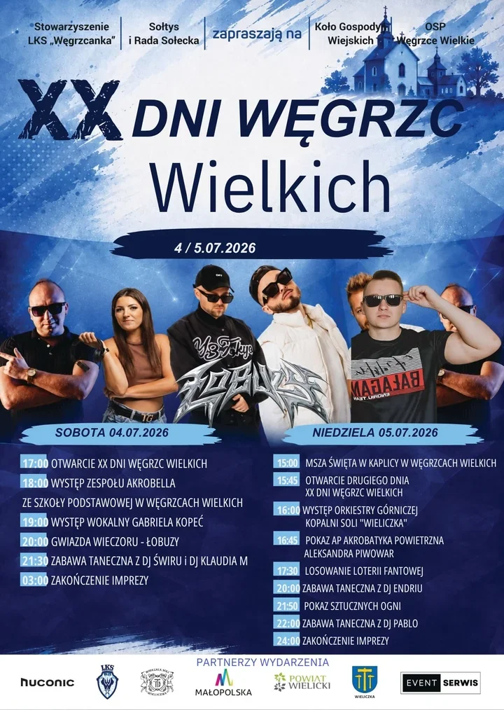 Łobuzy i akrobacje. W Węgrzcach Wielkich zaplanowano dwa dni święta