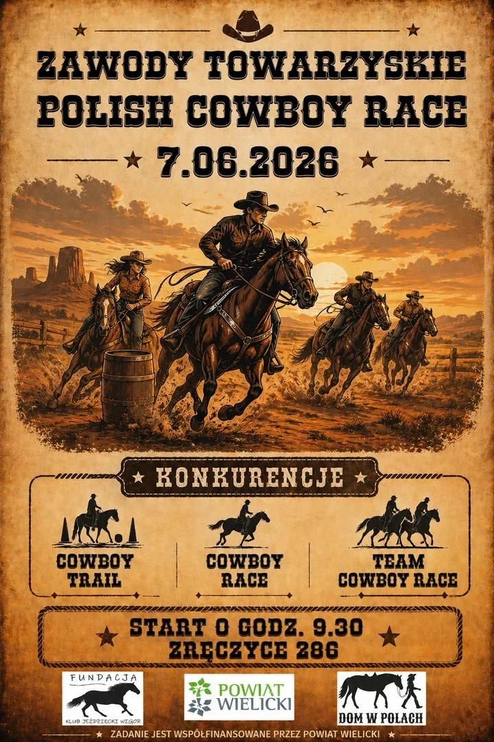 Kapelusze, konie i wyścigi – Polish Cowboy Race 2026 szykuje emocje